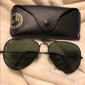 Ray bans aviators polarized